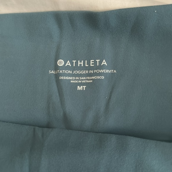 Athleta salutation jogger in teal blue - Picture 2 of 2